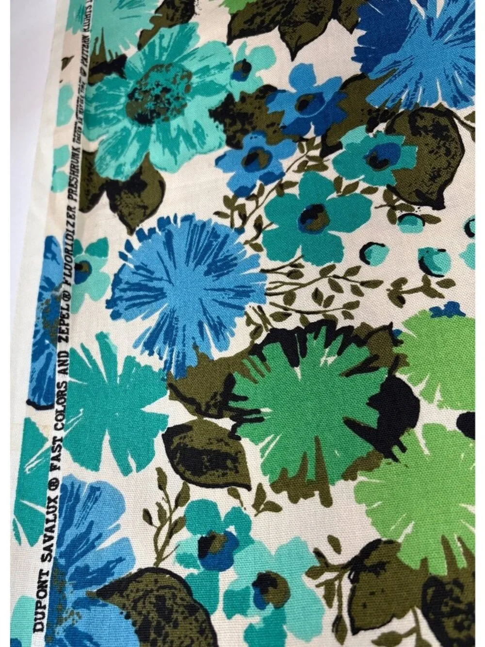 Dupont Upholstery Fabric Floral Print 1/2 yard x 46